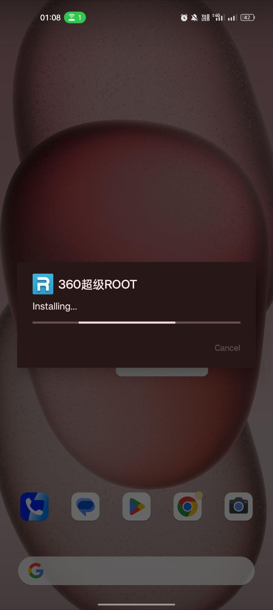 360 Super Root apk installing