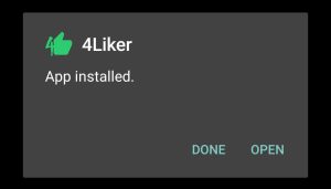 4Liker successfully installed
