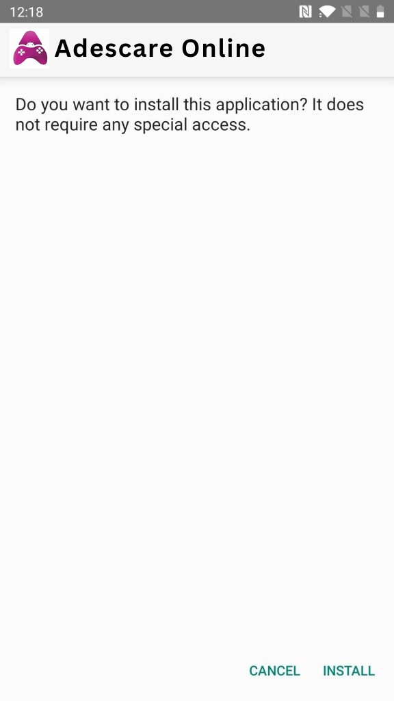 Click on Install Button