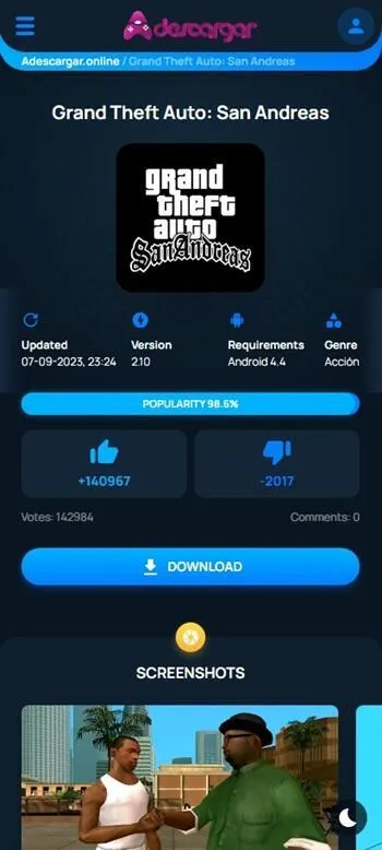 Adescare Online screenshot 1