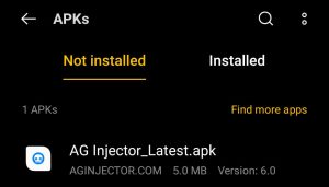locate the AG Injector file