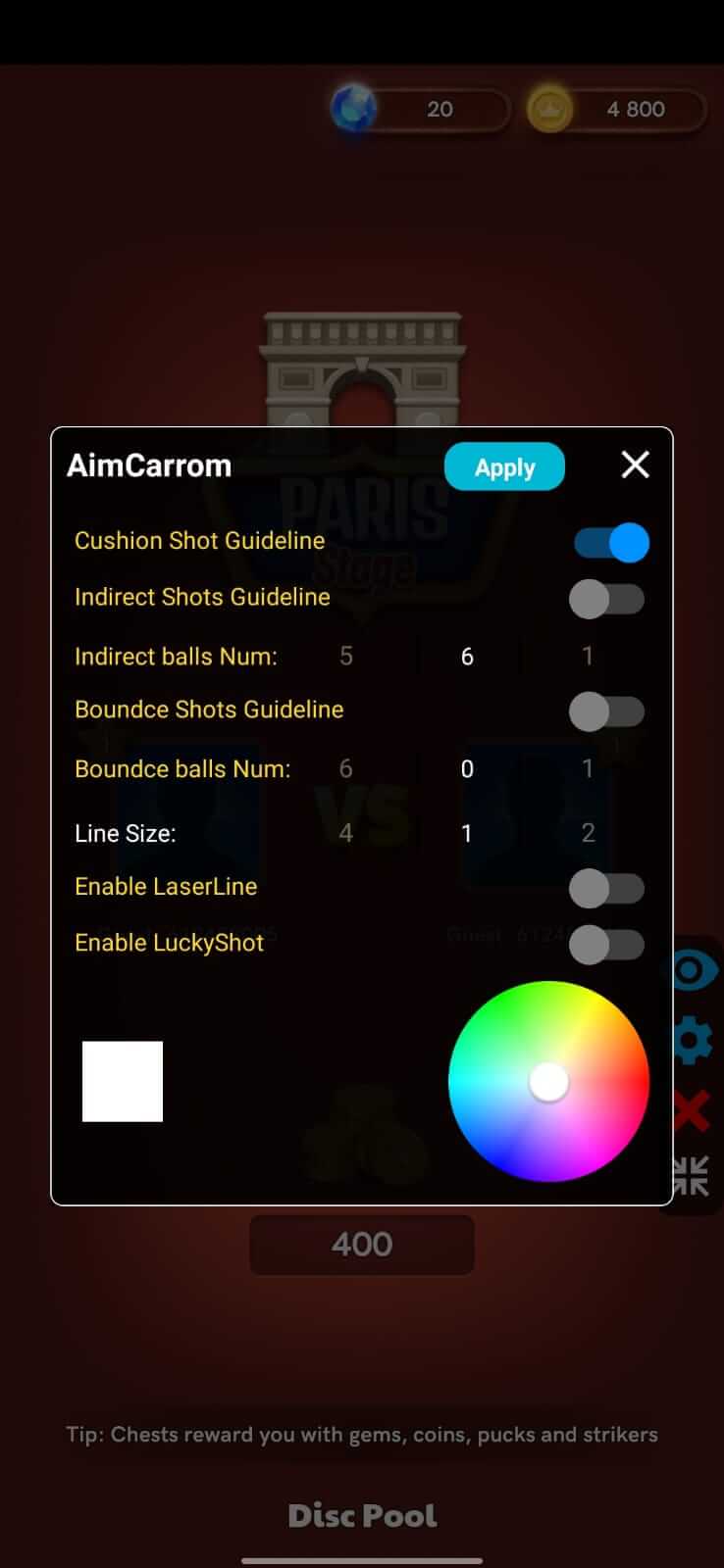 Aim Carrom screenshot 1