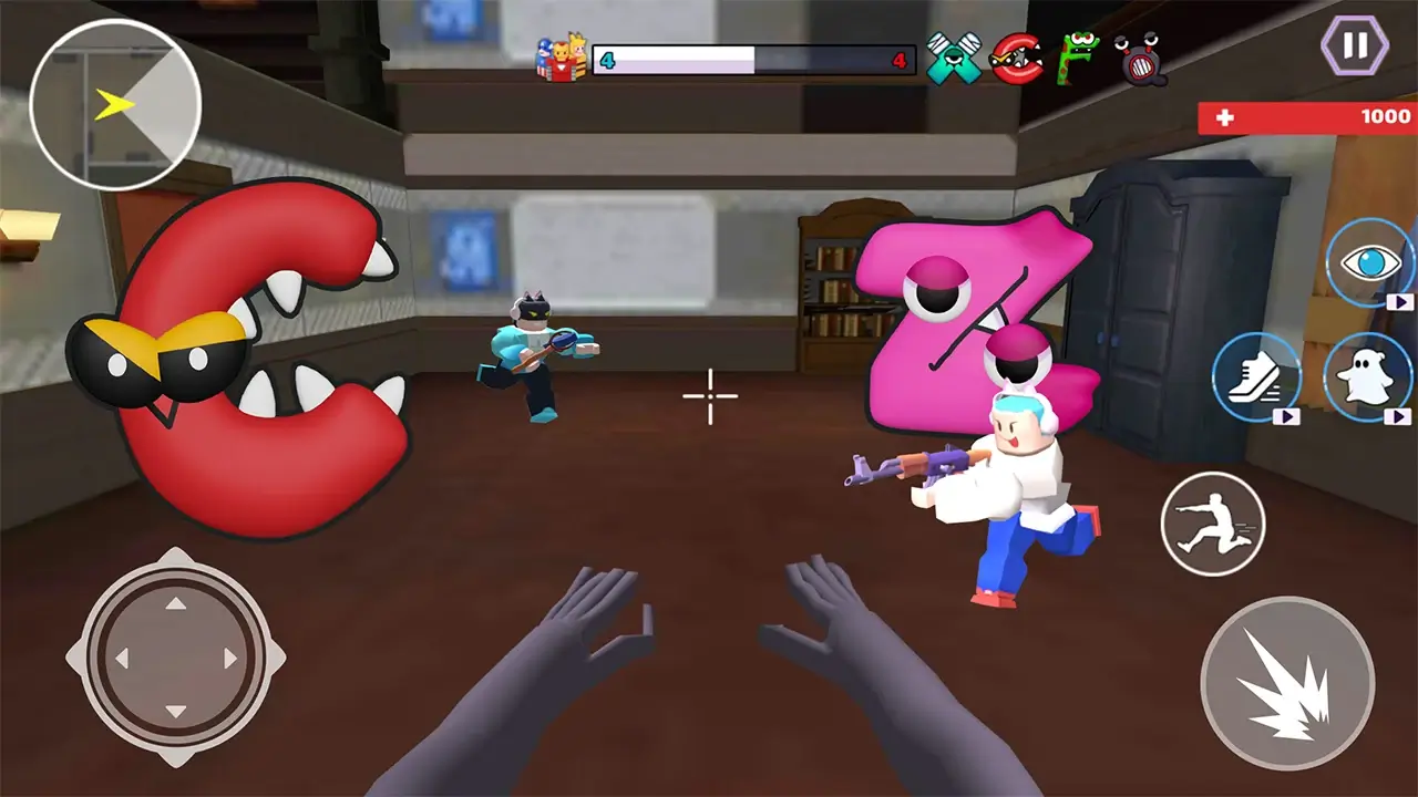 Alphabet Shooting Escape Time screenshot 1