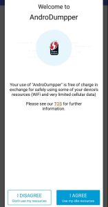AndroDumpper terms of service