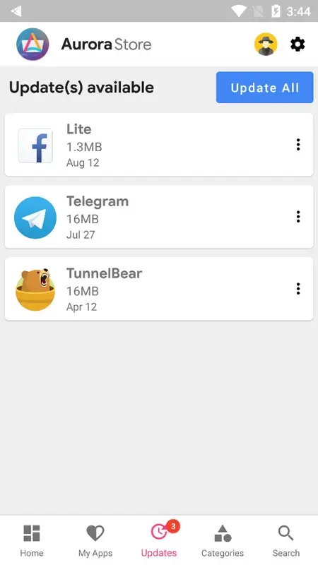 Aurora Store screenshot 1