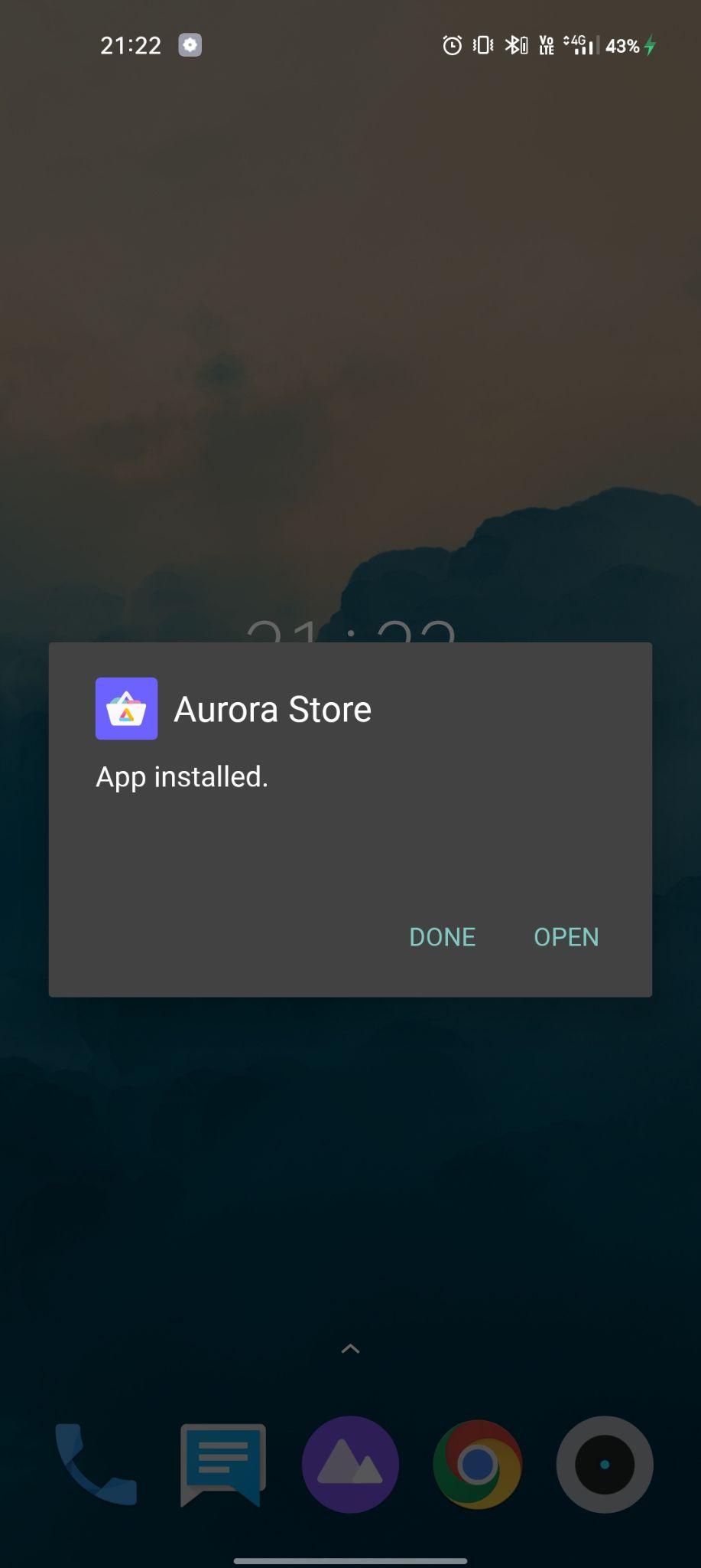 aurora store installed