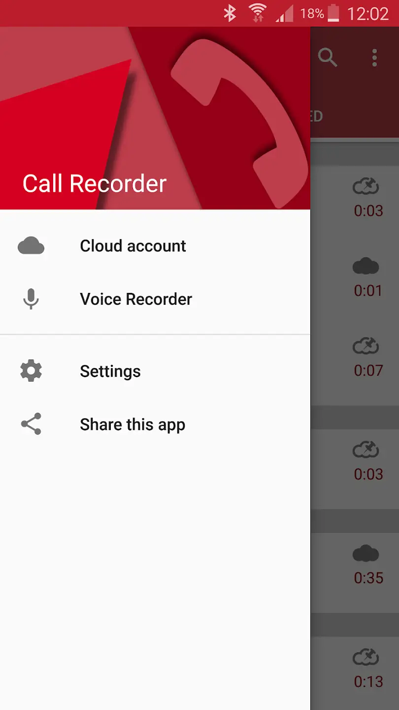 Automatic Call Recorder screenshot 1