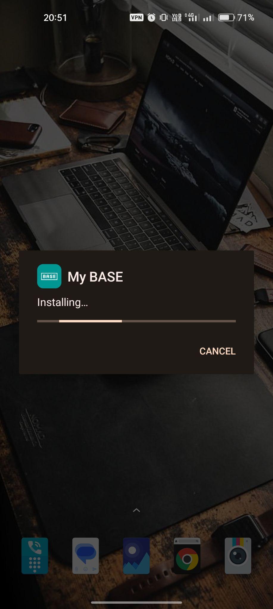 BASE apk installing
