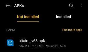 locate the BitAim apk