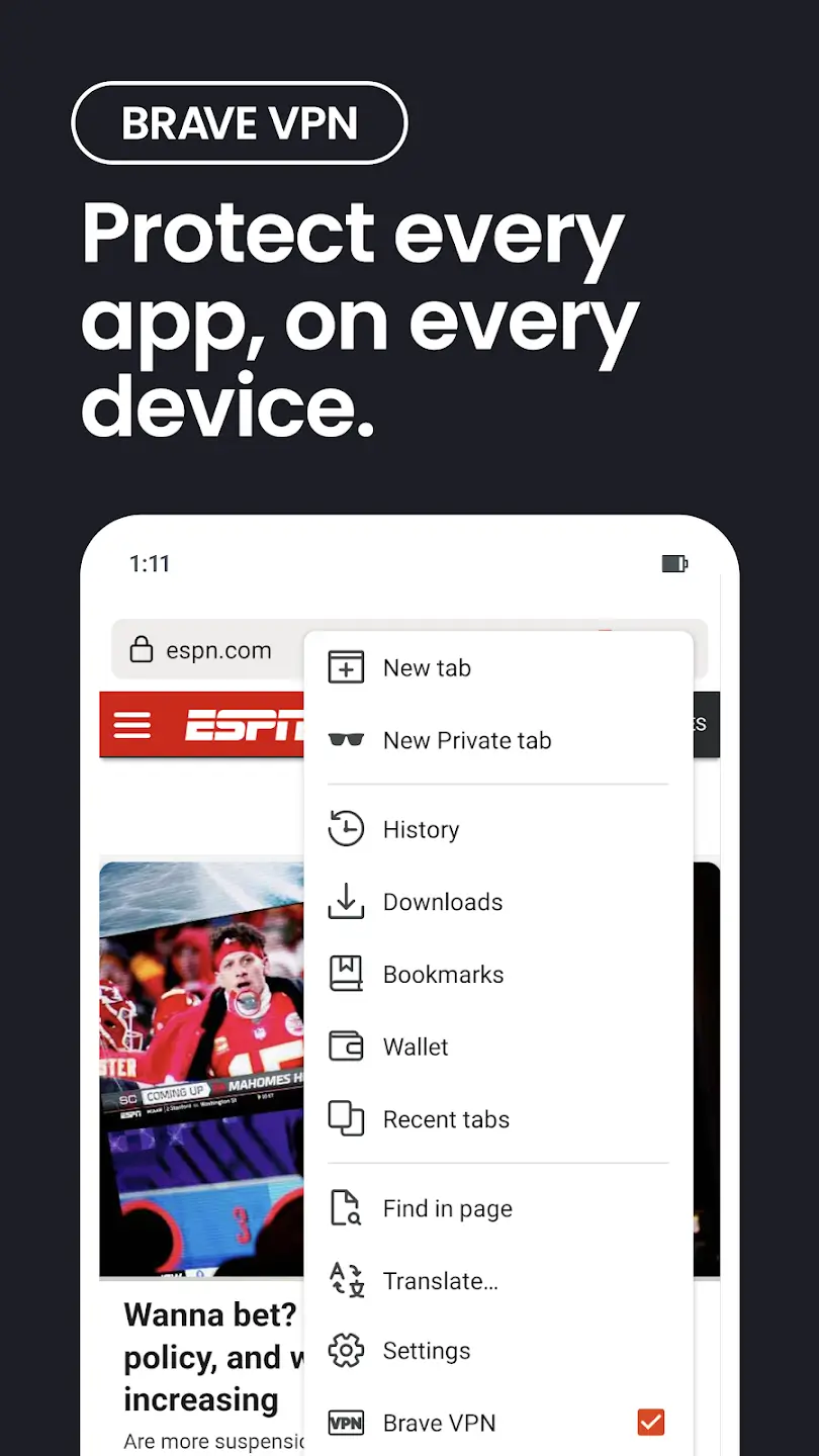 Brave Browser screenshot 1