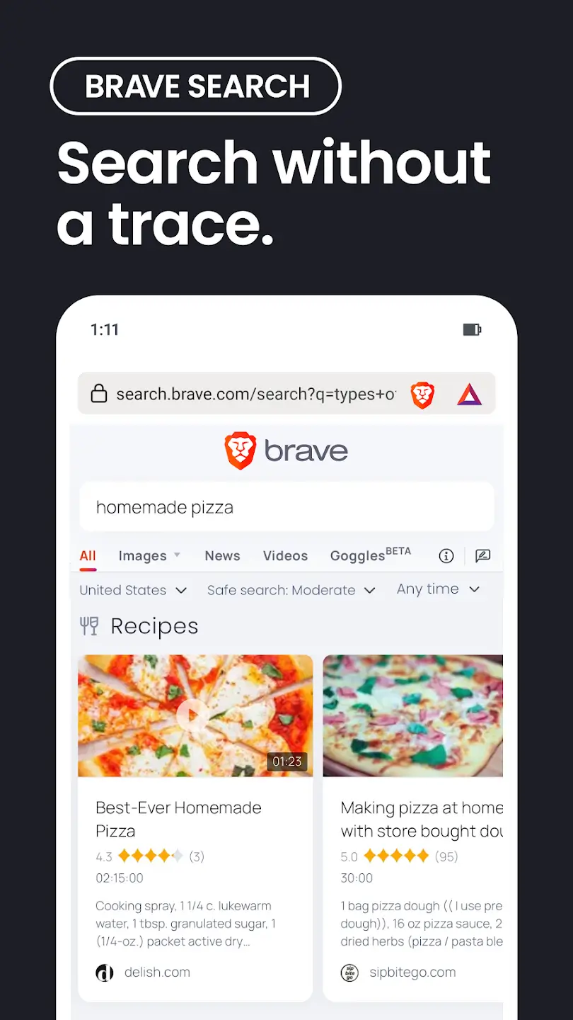 Brave Browser screenshot 1