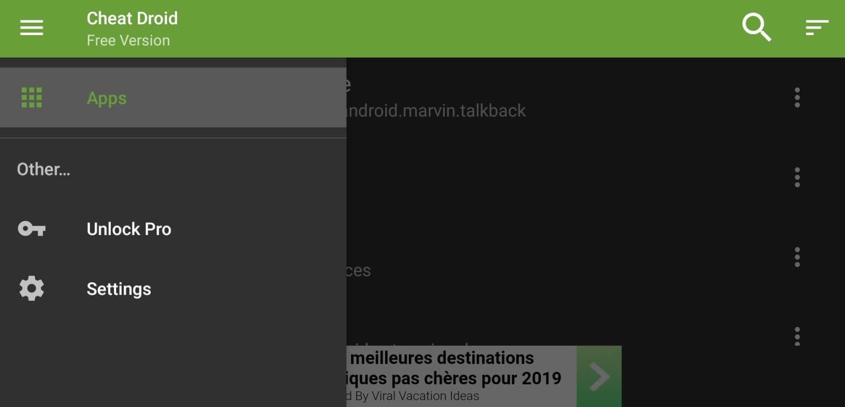 Cheat Droid Pro screenshot 1