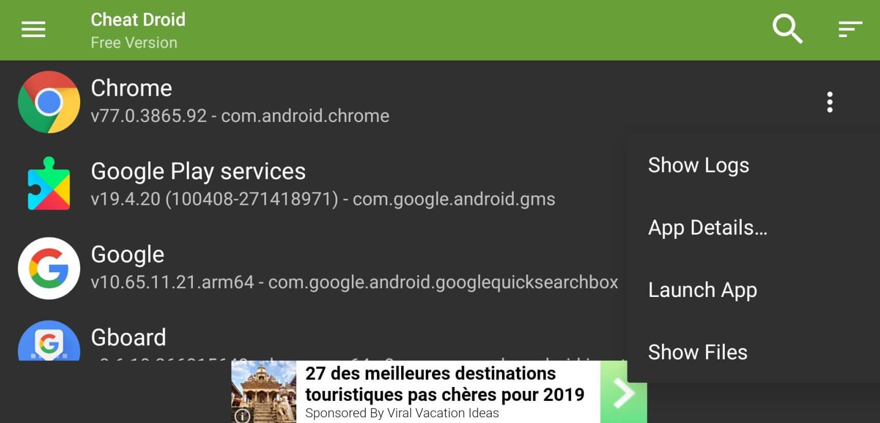 Cheat Droid Pro screenshot 1