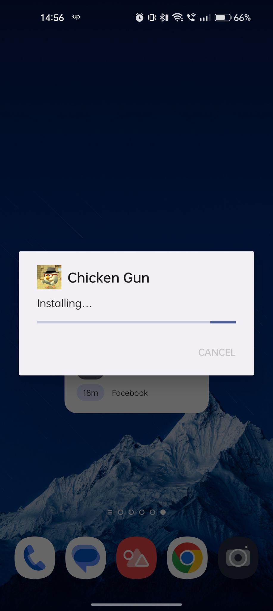 Chicken Gun apk installing