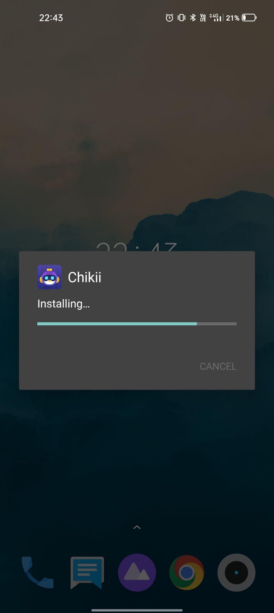 Chikii installing