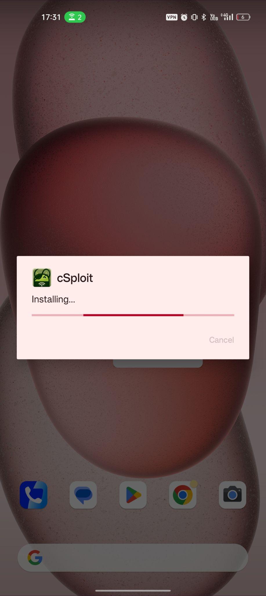 cSploit apk installing