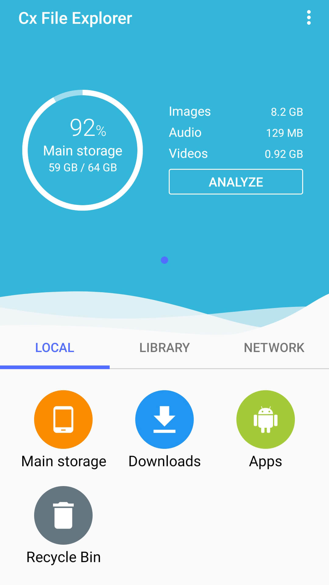 cx file explorer first