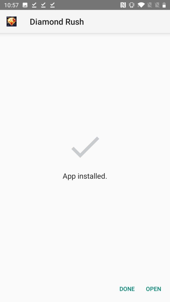 Diamond Rush Installed