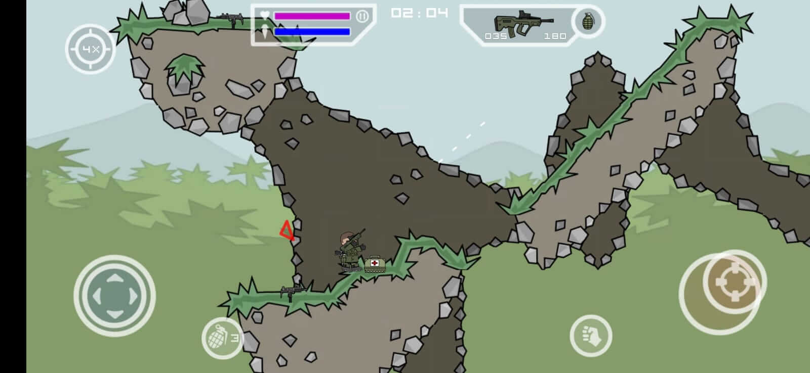 Doodle Army 2 : Mini Militia screenshot 1