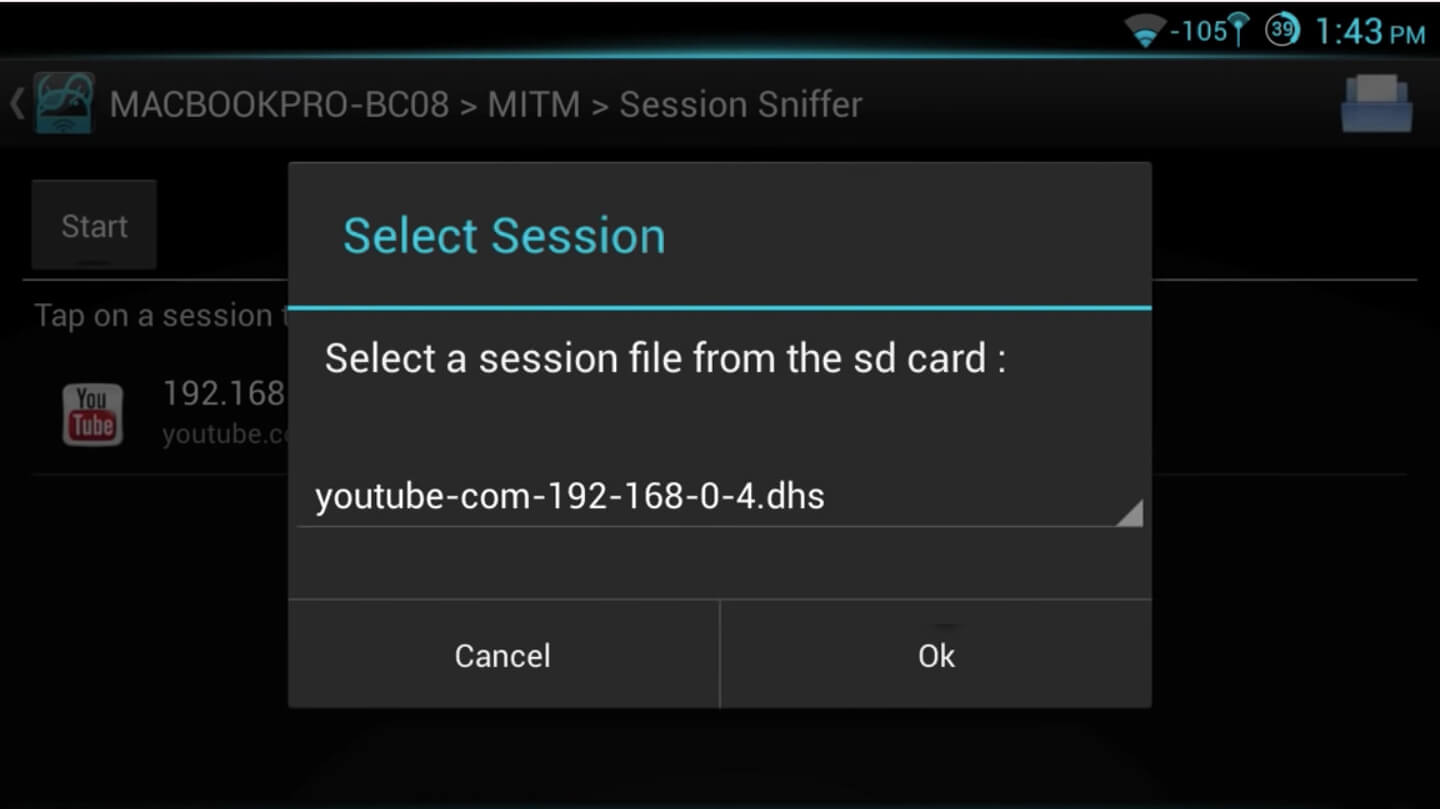 dSploit screenshot 1