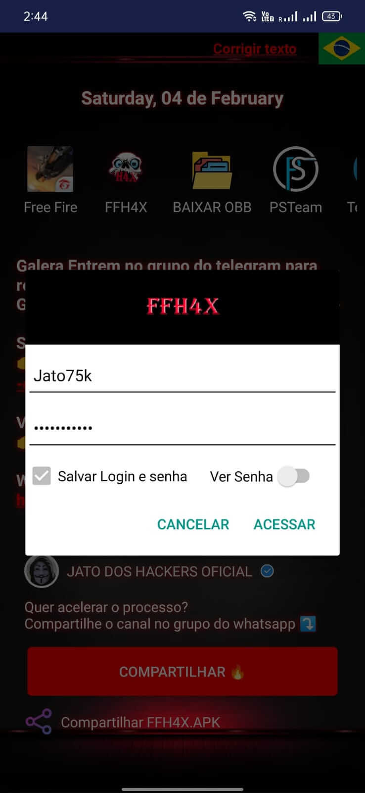 FFH4X Regedit screenshot 1