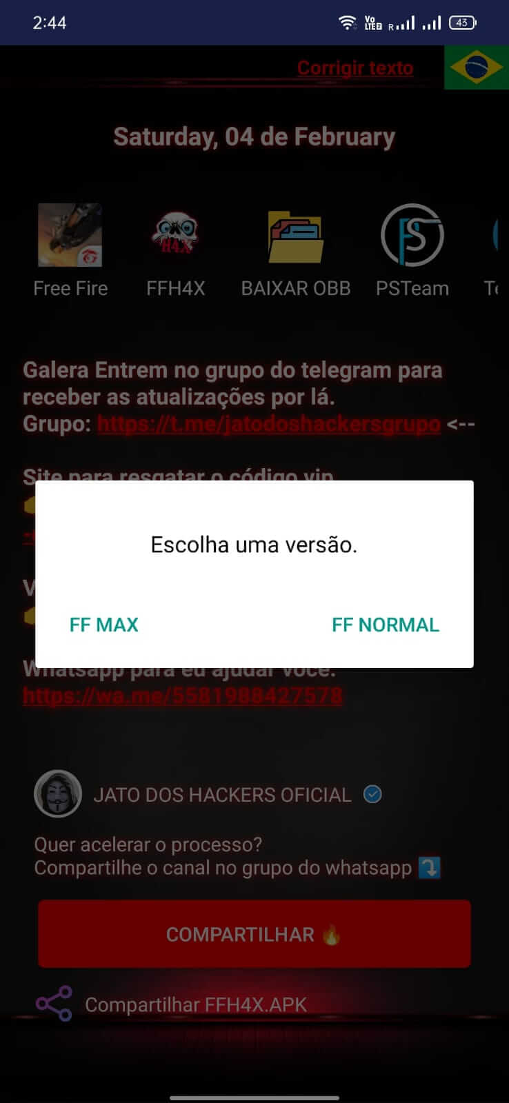 FFH4X Regedit screenshot 1