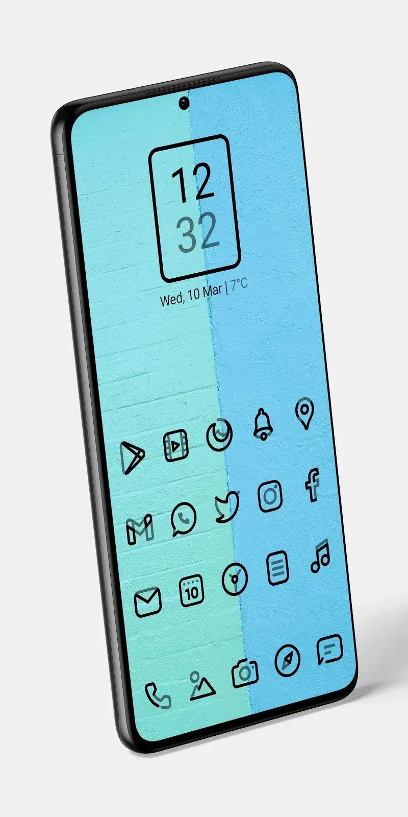 Aline Black: linear icon pack screenshot 1