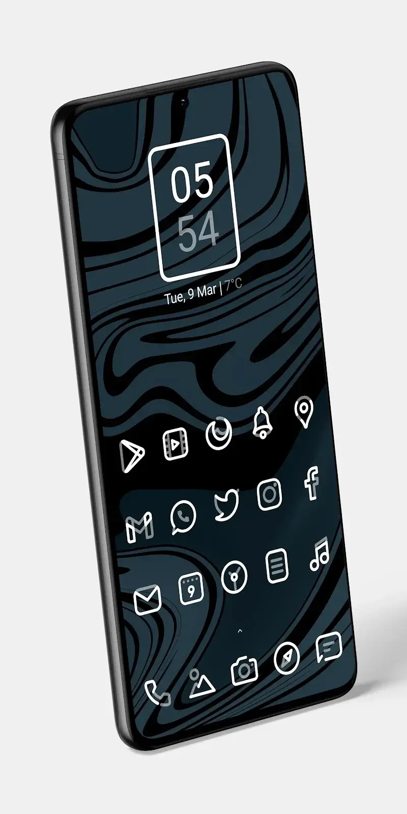 Aline White: linear icon pack screenshot 1