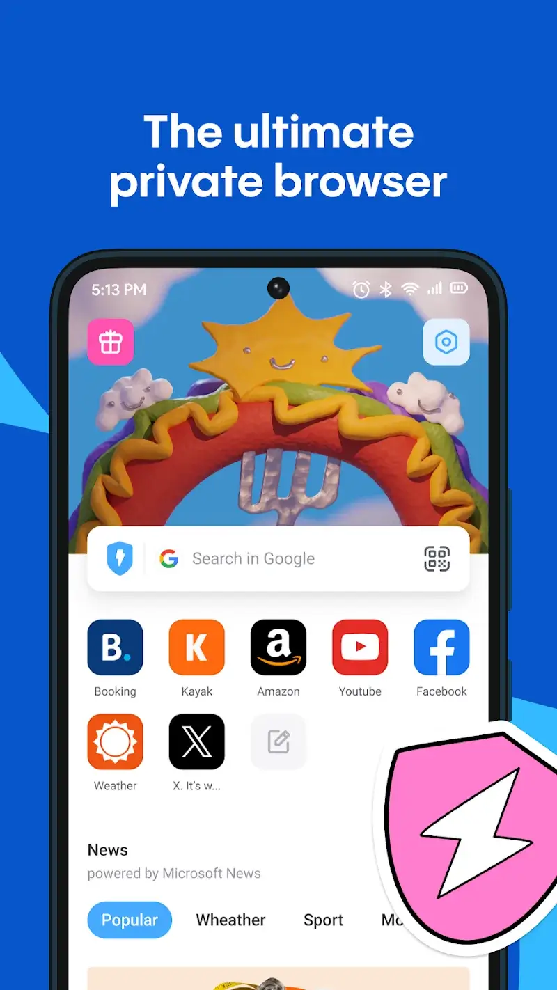 Aloha Browser screenshot 1