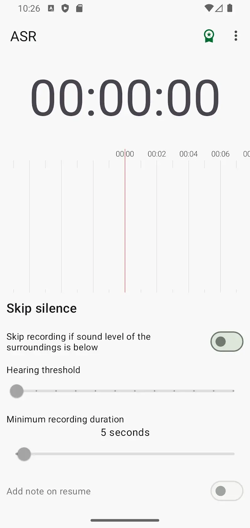 ASR Voice Recorder screenshot 1
