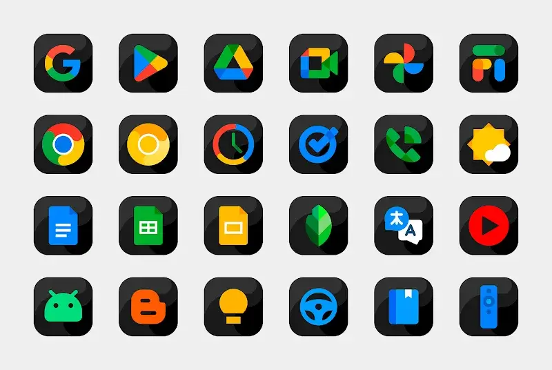 Bastis Black - Icon Pack screenshot 1