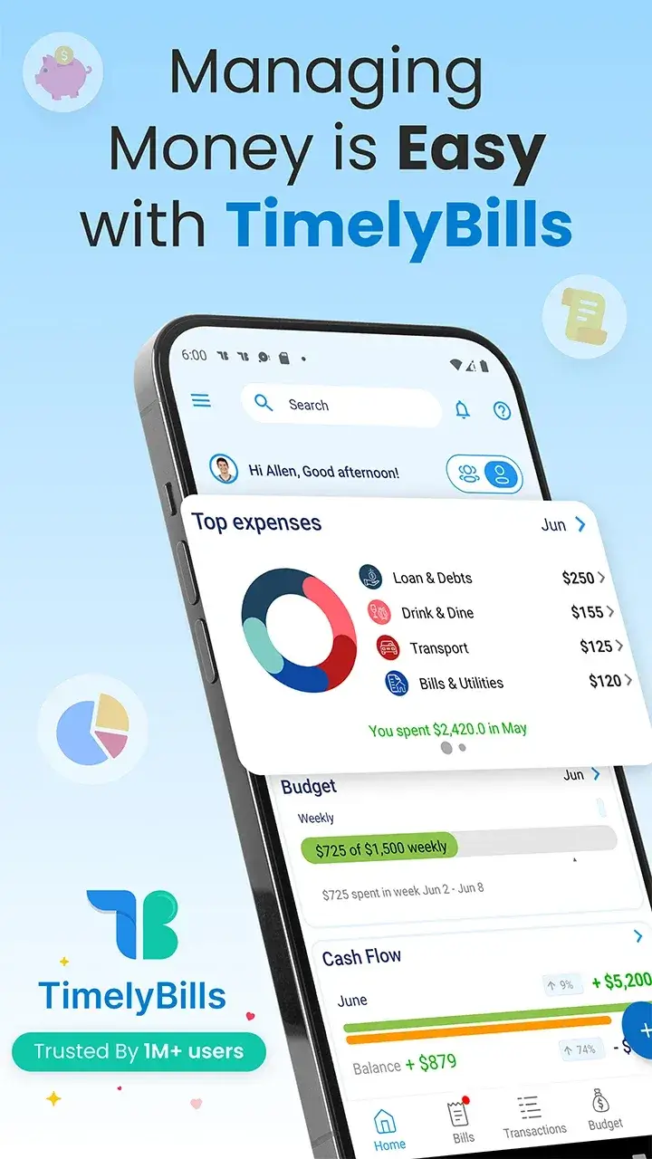 Bill Payment Organizer, Budget screenshot 1