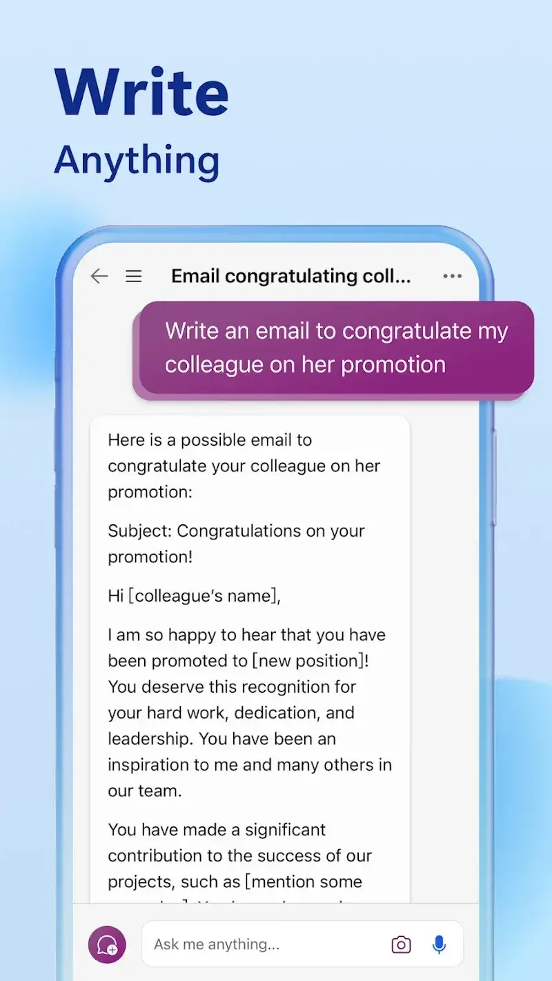 Bing Chat Browser screenshot 1