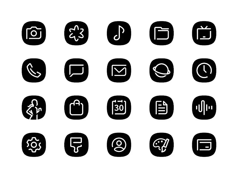 Blaux Black - Icon Pack screenshot 1