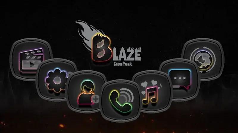 Blaze Dark Icon Pack screenshot 1