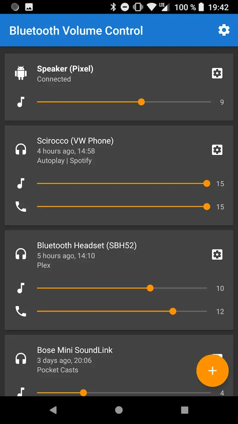 Bluetooth Volume Manager screenshot 1