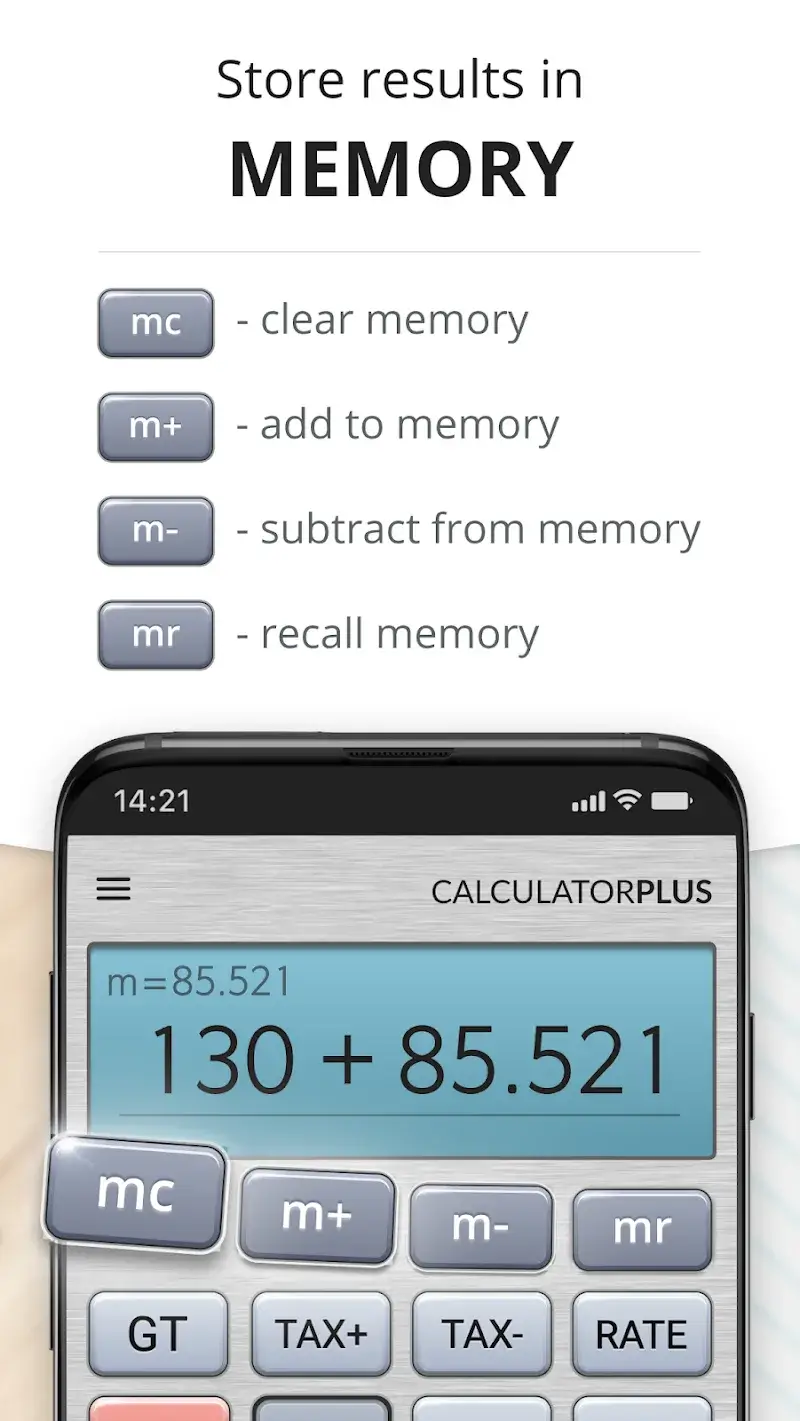 Calculator Plus screenshot 1