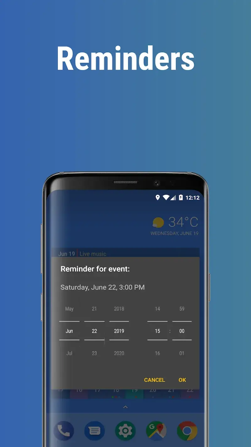 Calendar Widget screenshot 1