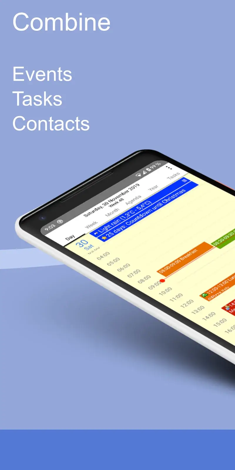 CalenGoo - Calendar and Tasks screenshot 1
