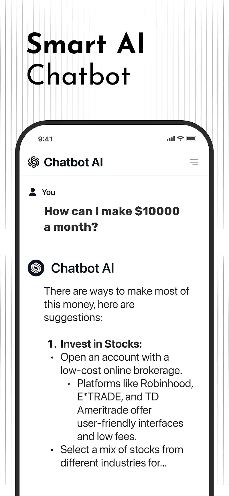 Chatbot AI search Assistant screenshot 1