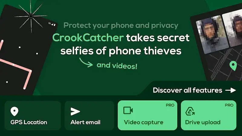 CrookCatcher • Anti-Theft screenshot 1
