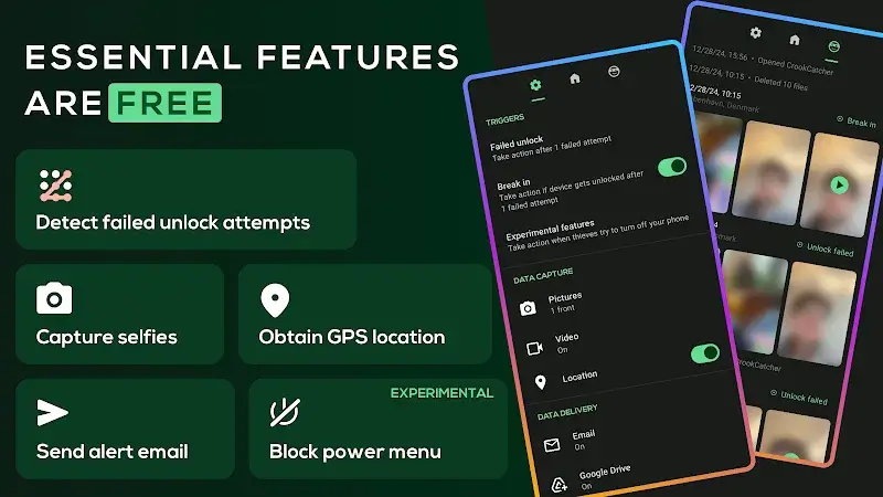 CrookCatcher • Anti-Theft screenshot 1