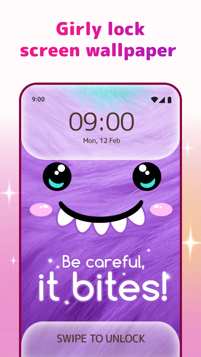 Cute Lock Screen & Wallpapers screenshot 1