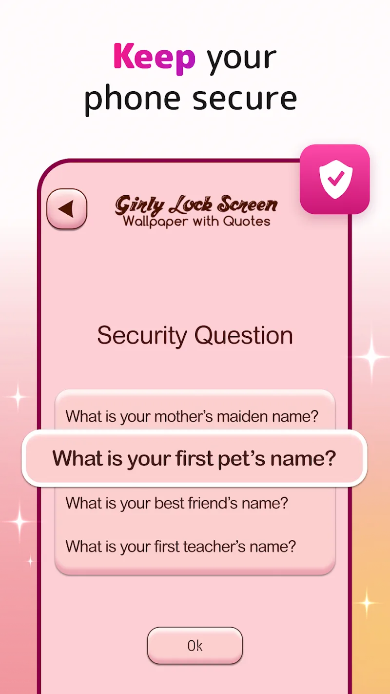 Cute Lock Screen & Wallpapers screenshot 1