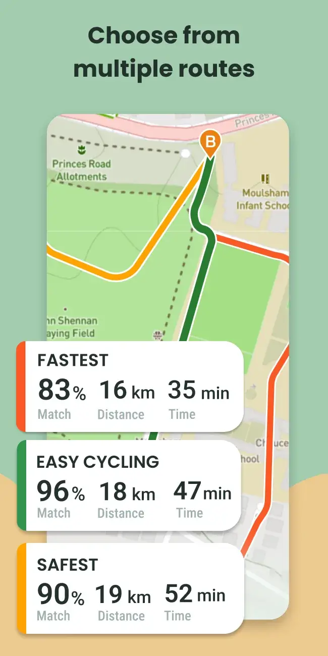 Cyclers: Bike Navigation & Map screenshot 1