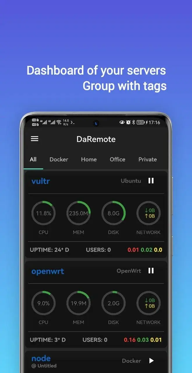 DaRemote:ssh,linux,docker,sftp screenshot 1