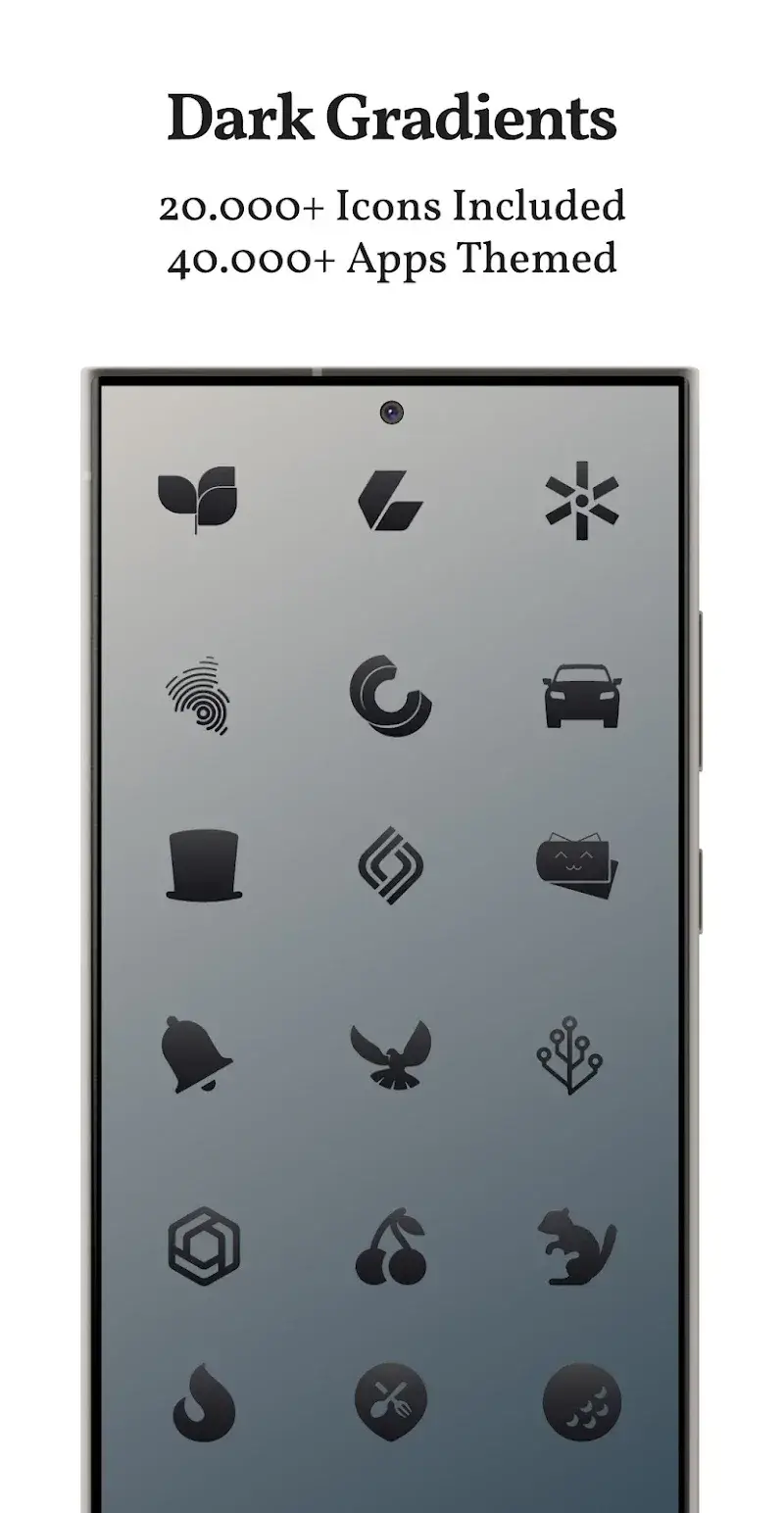 Dark Shapeless Icon Pack screenshot 1