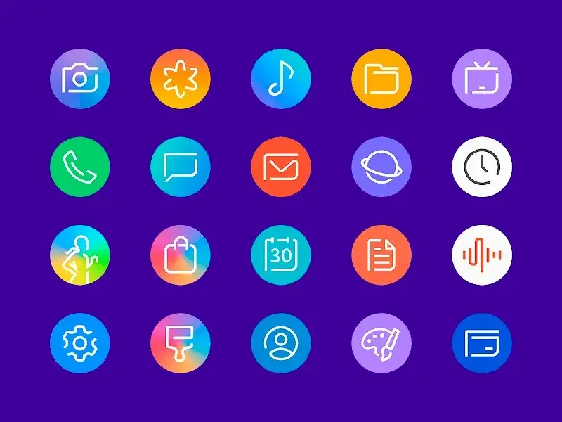 Delux - Icon pack (Round) screenshot 1