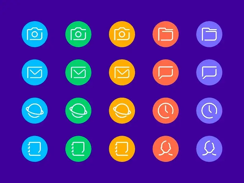 Delux - Icon pack (Round) screenshot 1