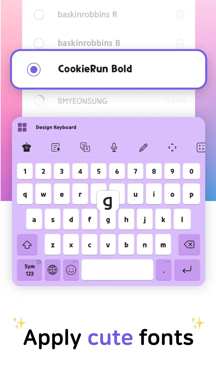 Design Keyboard screenshot 1